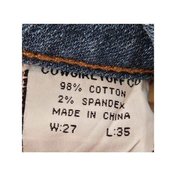 Cowgirl Tuff Co. Jeans Women's Sz 30x32 Copper Gypsy Bootcut Embroidered - Picture 8 of 10